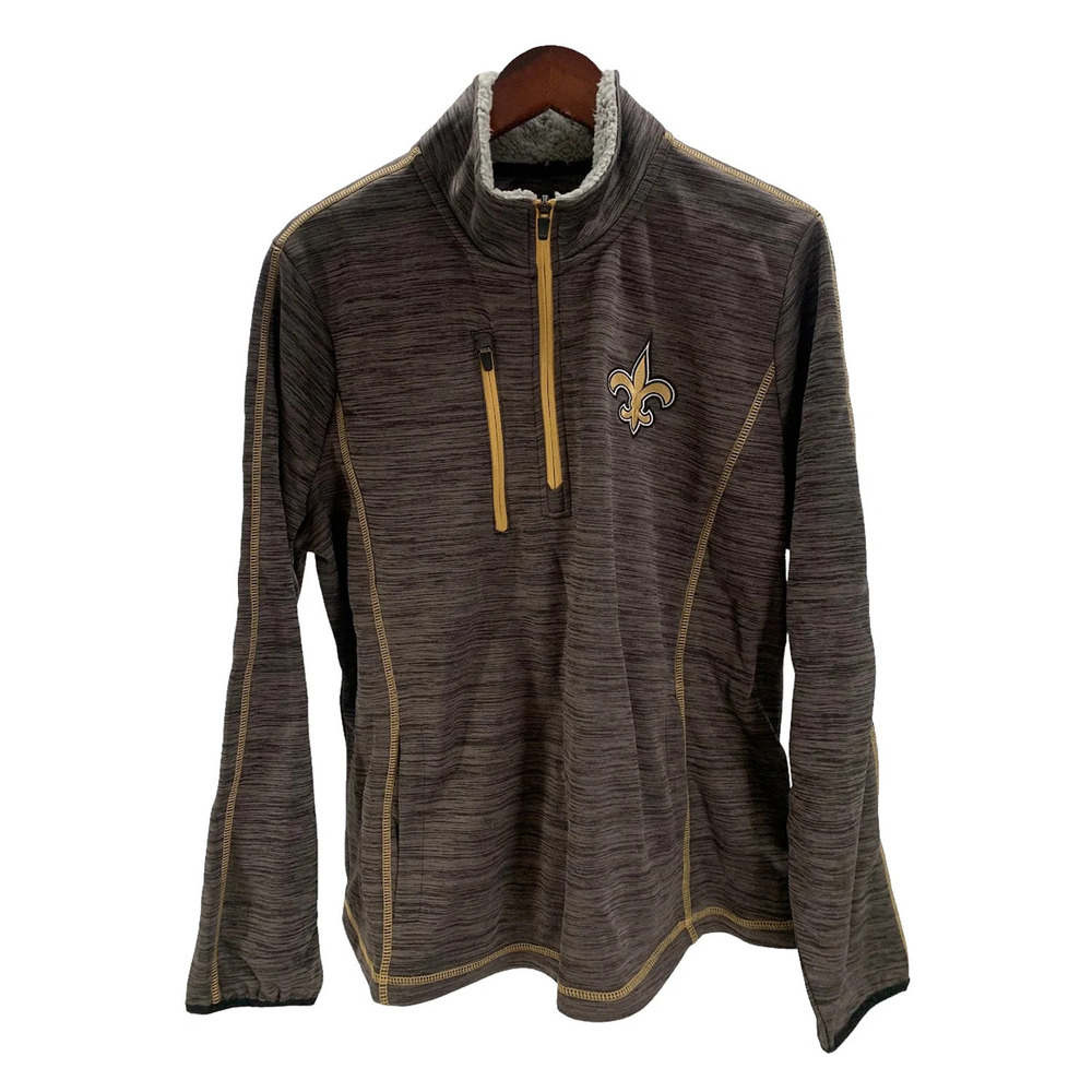NFL Women's Transitional Half Zip Pullover Saints - Regular